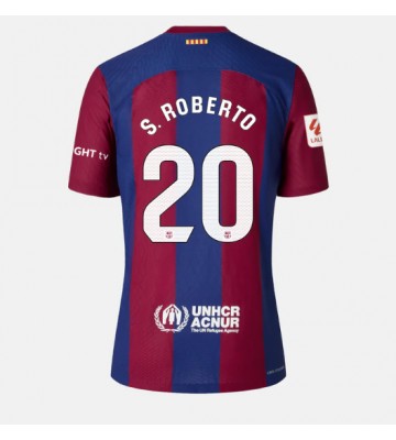 Barcelona Sergi Roberto #20 Replica Home Stadium Shirt for Women 2023-24 Short Sleeve